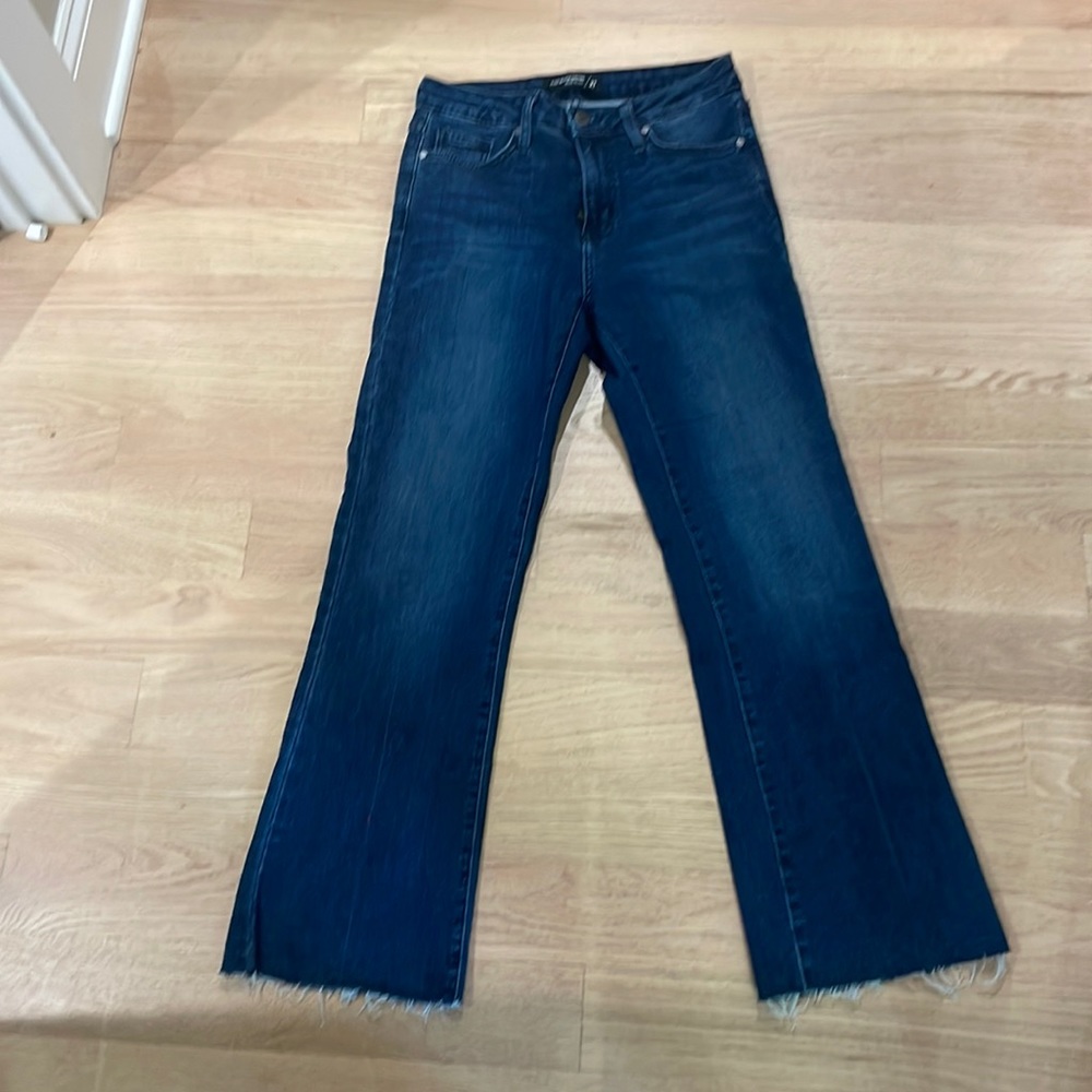 Just Black Denim flare crop jeans